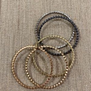Mixed Metal bangle bracelets